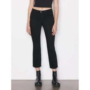FRAME Denim Le Crop Mini Boot in Black, Women's Size 26
